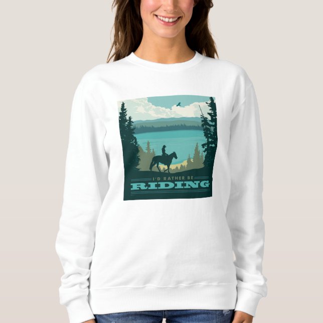 Jag hellre rider t shirt (Framsida)