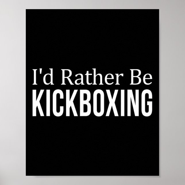 Jag hellre skulle vara kickboxning -  poster (Framsidan)