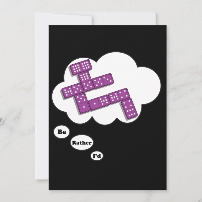 Jag hellre spelade Domino 5 Inbjudningar (Framsida)