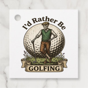 Jag hellre spelade golf gåvor etiketter