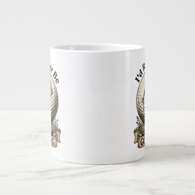 Jag hellre spelade golf  jumbo mugg (Framsidan)