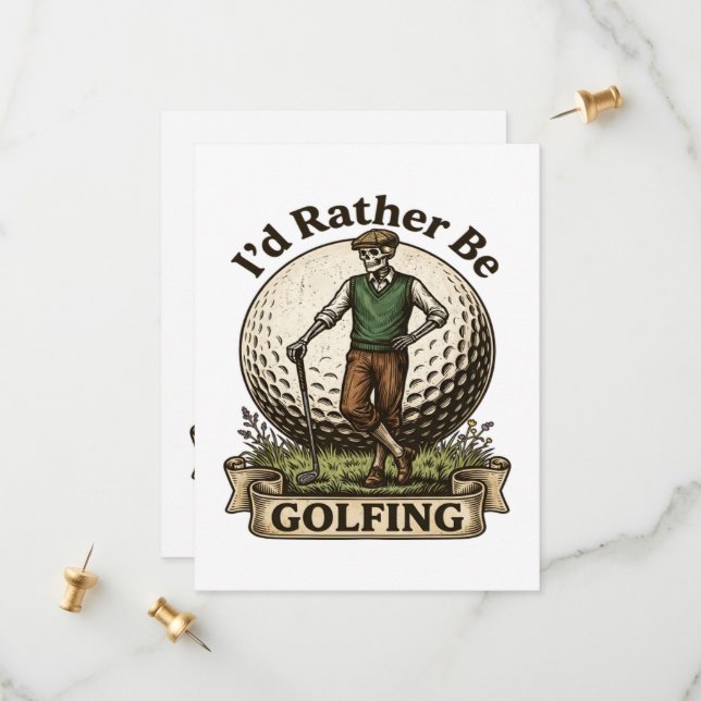 Jag hellre spelade golf  spara datumet (Fram/Back In Situ)