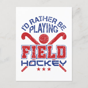 Jag hellre spelade landhockey vykort