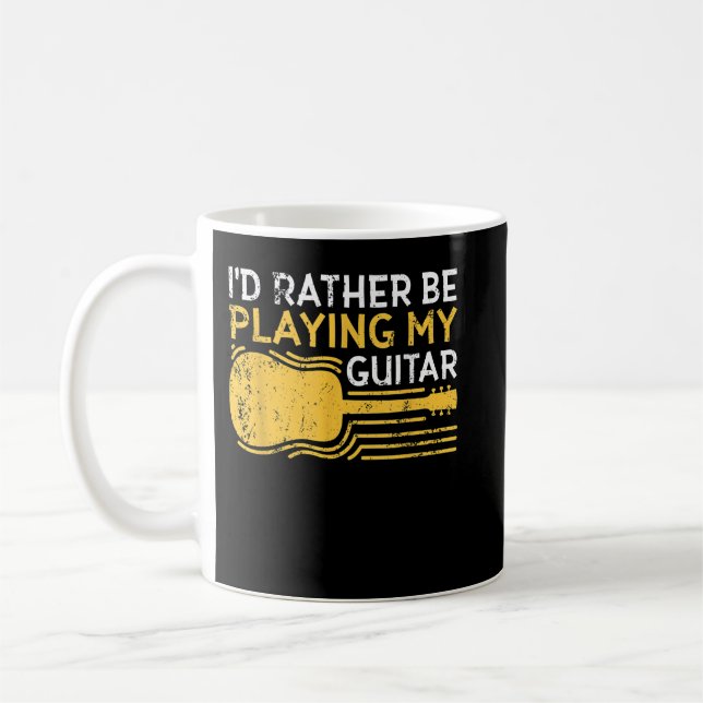 Jag hellre spelade min gitarr kaffemugg (Vänster)