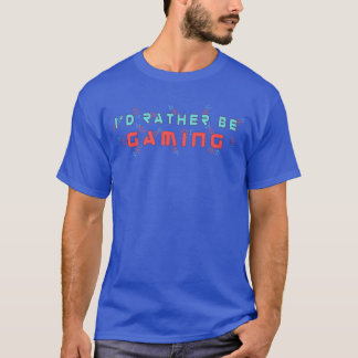 Jag hellre spelar tjej t shirt