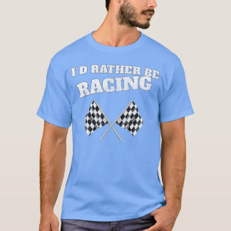Jag hellre tävlar Race Flags Race T Shirt