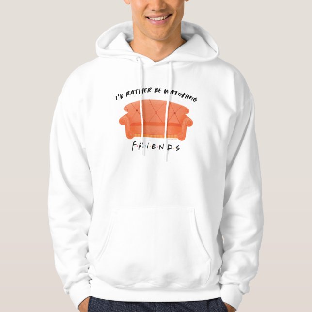 Jag hellre titta på Vänner Hoodie (Framsida)