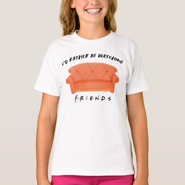 Jag hellre titta på Vänner T Shirt (Framsida)