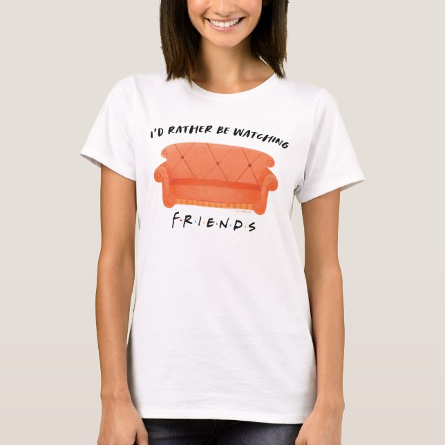 Jag hellre titta på Vänner T Shirt (Framsida)