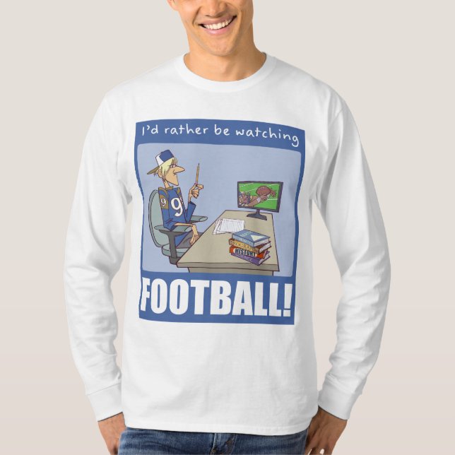 Jag hellre tittar Citat med rolig tonåring T Shirt (Framsida)
