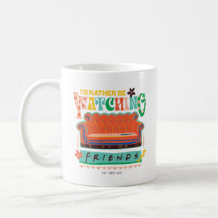 Jag hellre tittar på FRIENDS™ livfulla grafik Kaffemugg