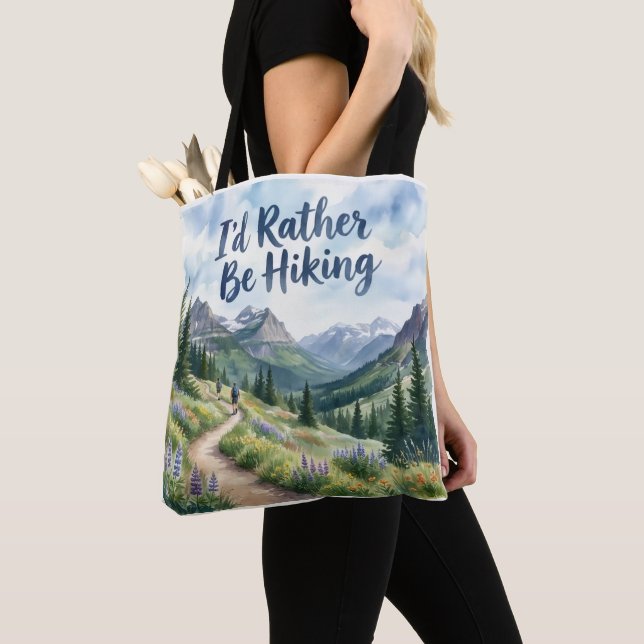 Jag hellre vandra Totebag Tygkasse (Närbild)
