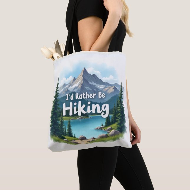 Jag hellre vandra Totebag Tygkasse (Närbild)