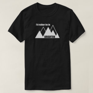 Jag hellre vara i Brighton Utah Mountain T Shirt