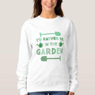 Jag hellre vara i den gröna trädgården t shirt