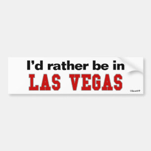 Jag hellre vara i Las Vegas Bildekal