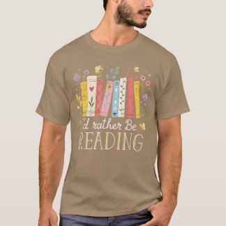 Jag hellre vara läsande flicka t shirt