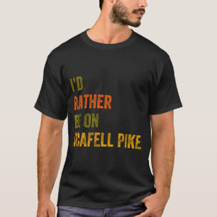 Jag hellre vara på Scafell Pike Lake District Retr T Shirt