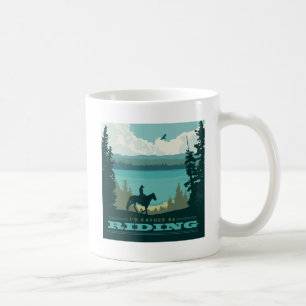 Jag hellre vara ridning kaffemugg