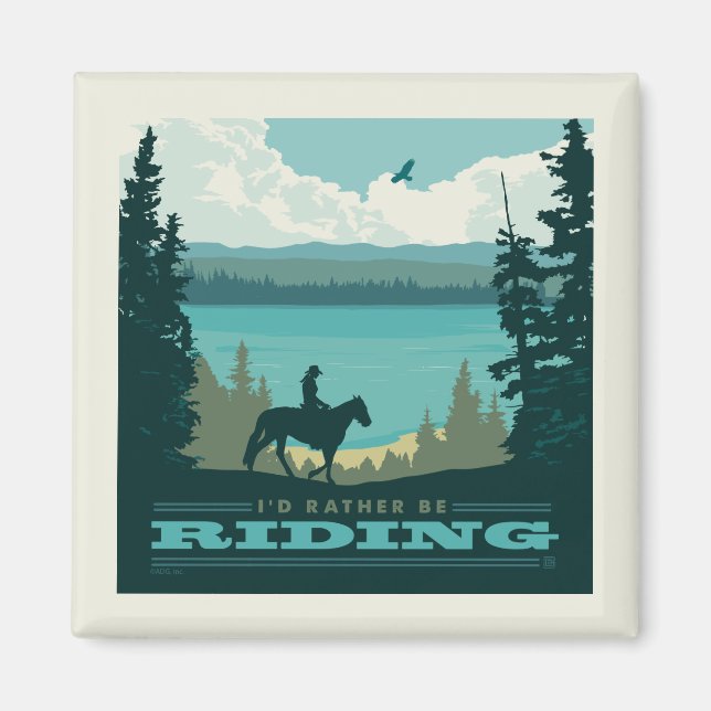Jag hellre vara ridning magnet (Framsidan)