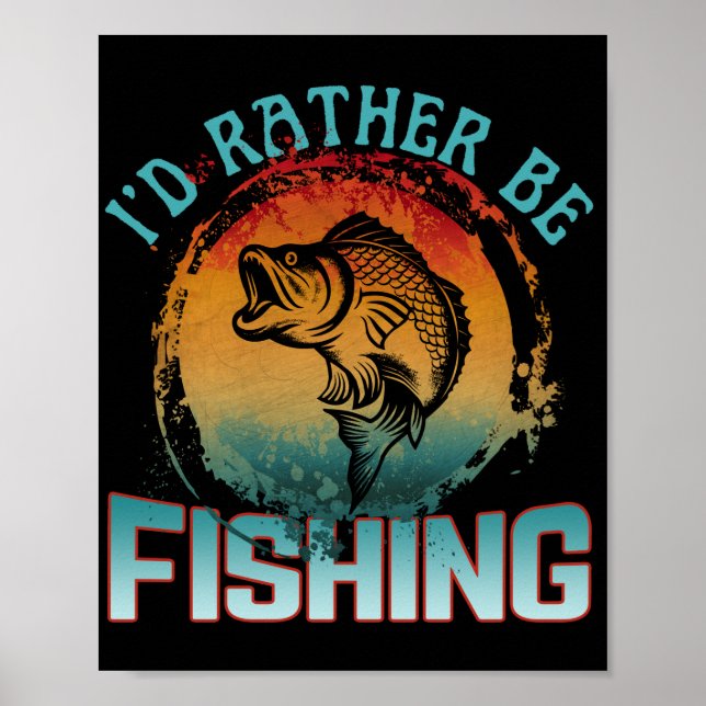 jag hellre vore på fiske  poster (Framsidan)