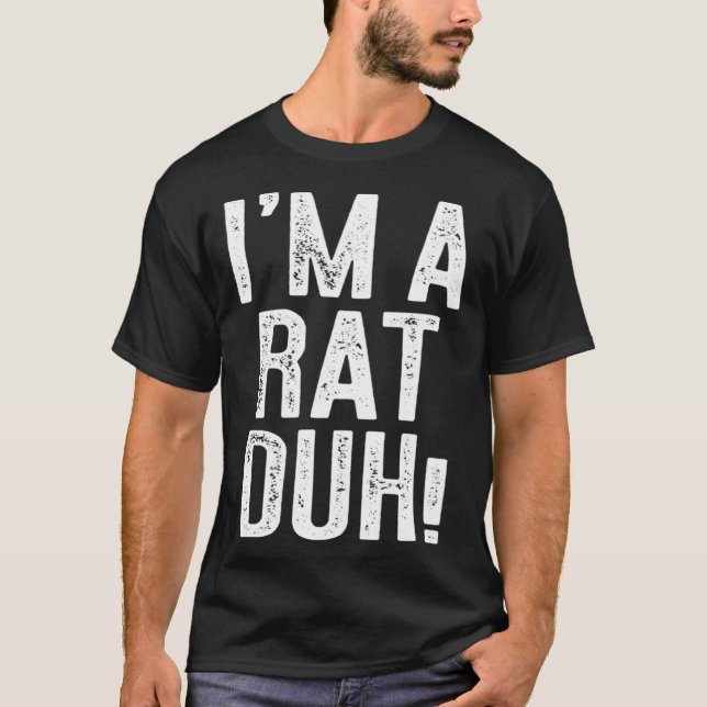 Jag heter A Råtta Duh Costume T Shirt (Framsida)