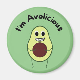 Jag heter Avolicious - Lusnyj Fruit Pun Magnet
