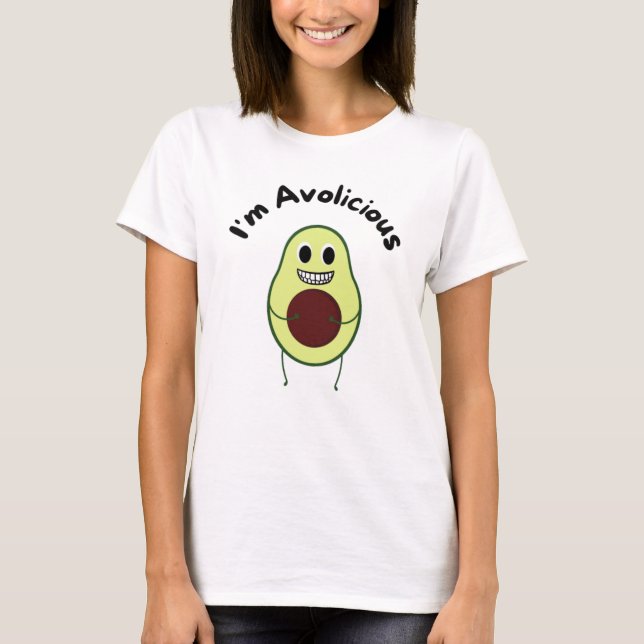 Jag heter Avolicious - Lusnyj Fruit Pun T Shirt (Framsida)
