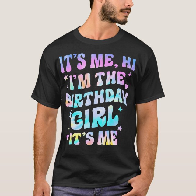 Jag heter Birthday Girl. Jag är Groovy för Gi T Shirt (Framsida)