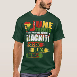 Jag heter Blackity Black African American Manar, W T Shirt