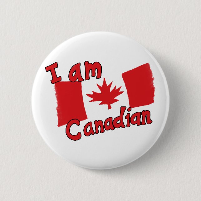 Jag heter Canadian Button Knapp (Framsida)