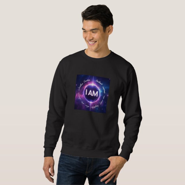: Jag heter Celestial Empowerment - Cosmic Affirma Lång Ärmad Tröja (Hel framsida)