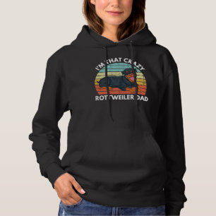 Jag heter Crazy Rottweiler Pappa Rottweiler Hund P T Shirt