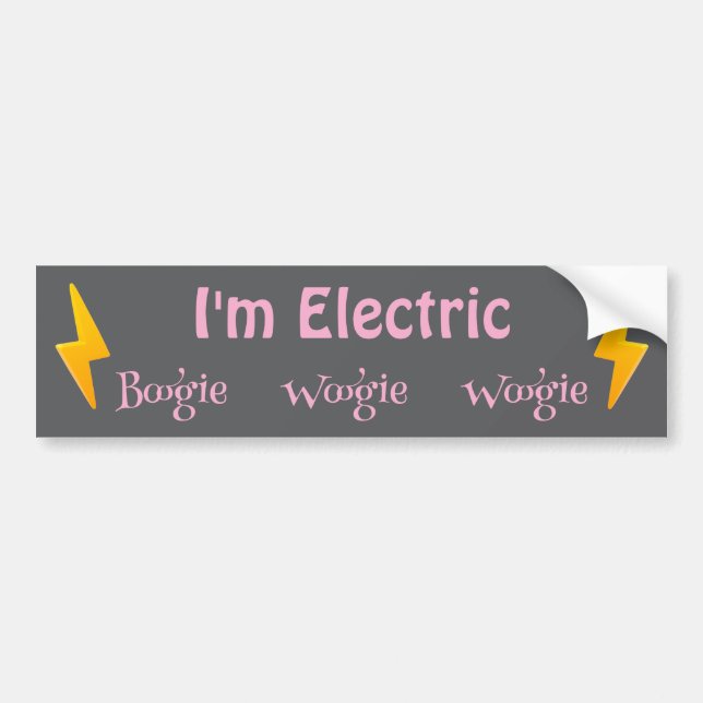 Jag heter Electric Bildekal (Framsidan)