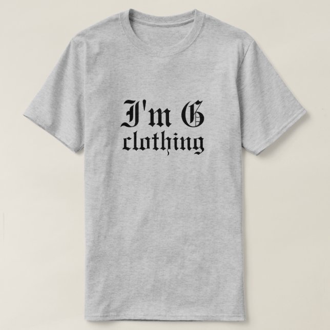 Jag heter G Clothing T-Shirt (Design framsida)