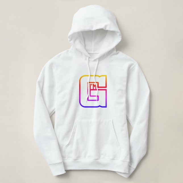Jag heter G Hoodie T Shirt (Design framsida)