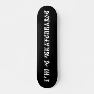 Jag heter G Skateboard (Degrassi Graffiti Font) -