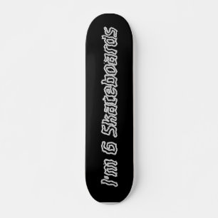 Jag heter G Skateboard - kritskript Bräda 21,5 Cm