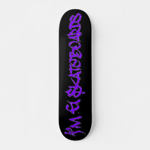 Jag heter G Skateboard (Stylin BRK Font) - svart/l