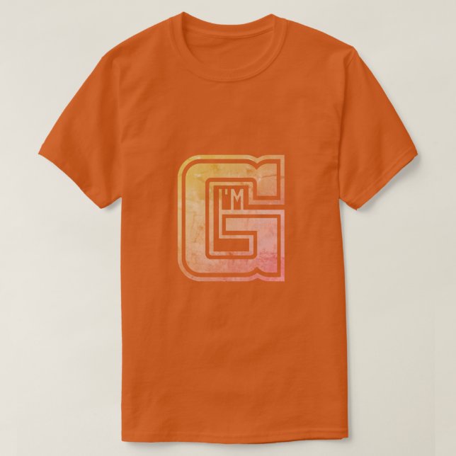 Jag heter G T-Shirt (Design framsida)