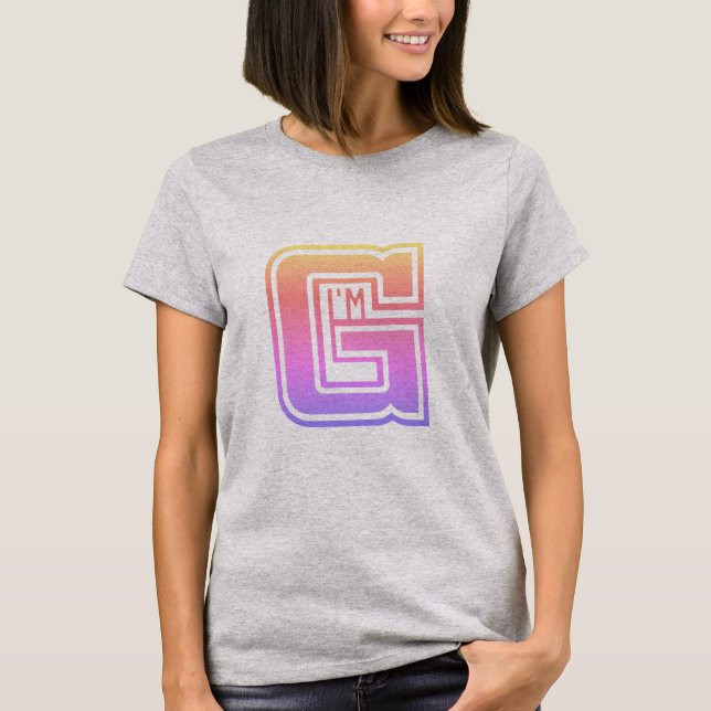Jag heter G T-Shirt (Framsida)