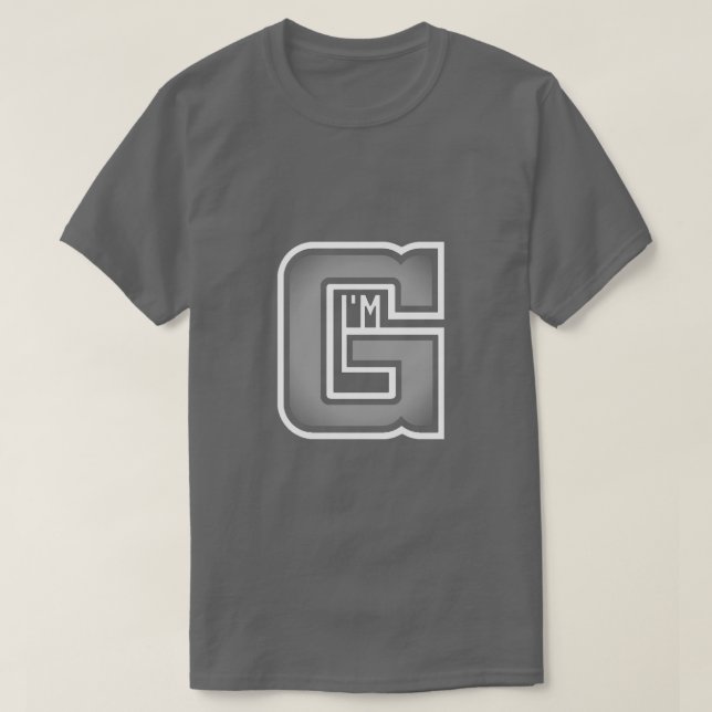 Jag heter G T-Shirt (Design framsida)