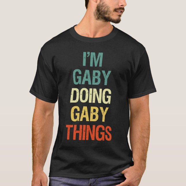 Jag heter Gaby Doing Gaby Sak Personlig T Shirt (Framsida)