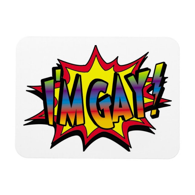 Jag heter Gay Burst Magnet (Horisontell)