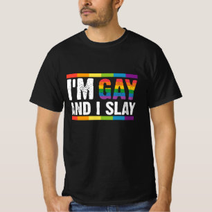 Jag heter Gay och Slay LGBTQ Gay pride T Shirt