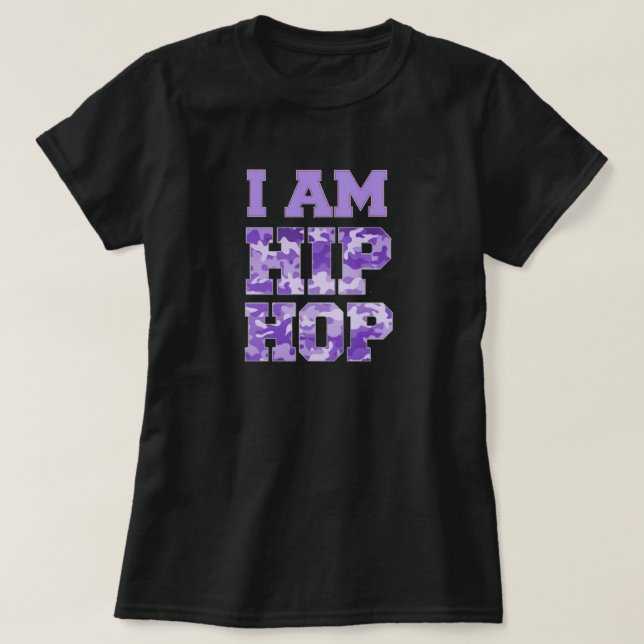 Jag heter HIP HOP Camouflage T-Shirt (Design framsida)
