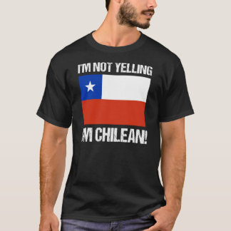 Jag heter inte Chilean Land Flagga Chile T Shirt