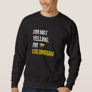 Jag heter inte Colombia Flagga. Lång Ärmad Tröja