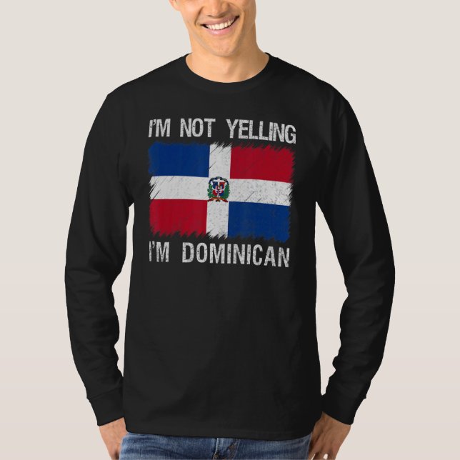 Jag heter inte Dominikanska republiken Root Herita T Shirt (Framsida)
