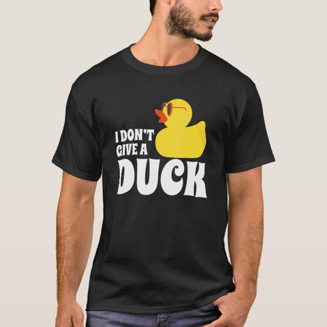 Jag heter inte Ge A Anka Rubber Anka T Shirt (Framsida)